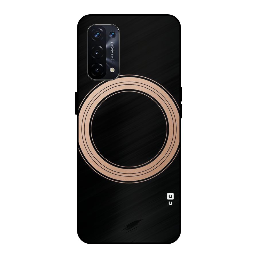 Elite Circle Metal Back Case for Oppo A74 5G