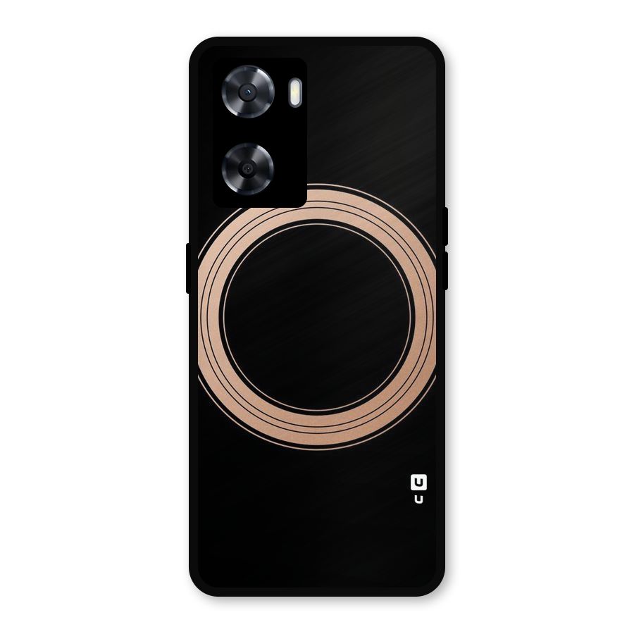 Elite Circle Metal Back Case for Oppo A77s