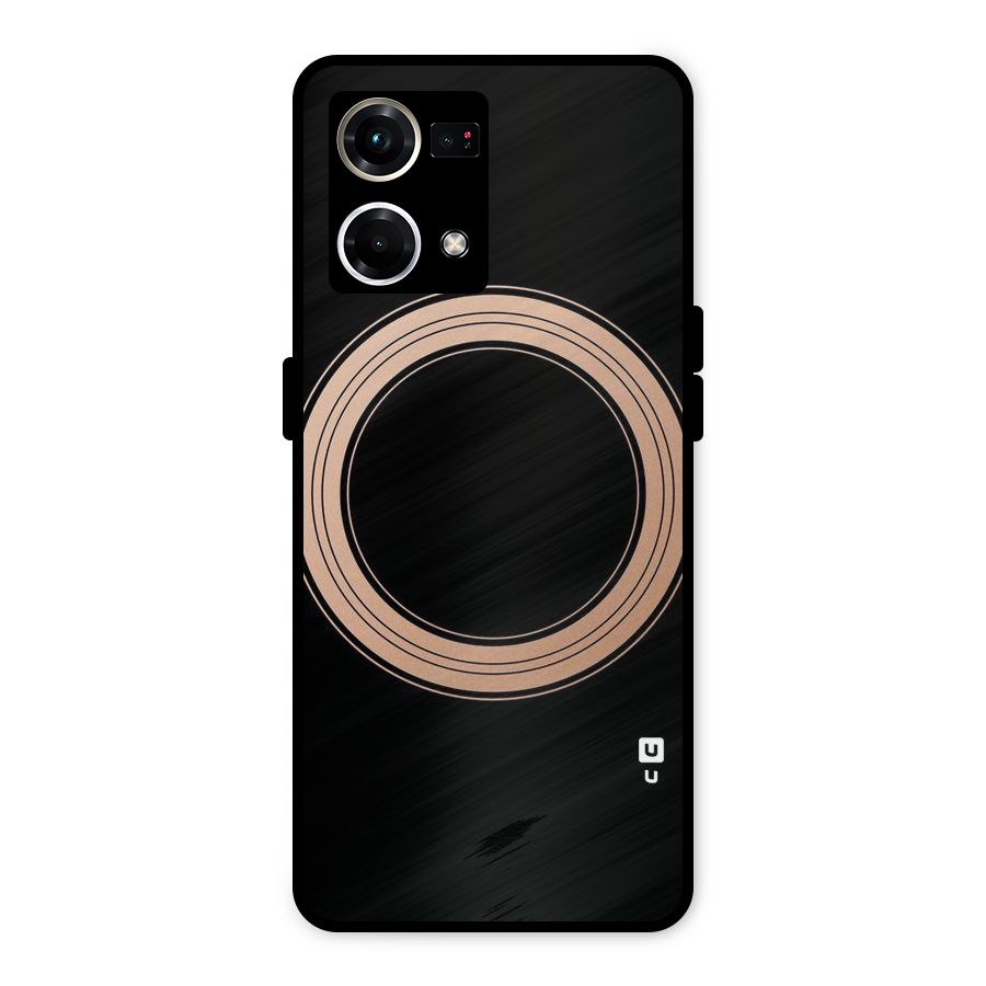 Elite Circle Metal Back Case for Oppo F21 Pro 4G