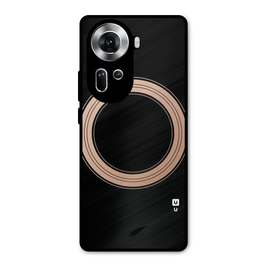 Elite Circle Metal Back Case for Oppo Reno11 5G