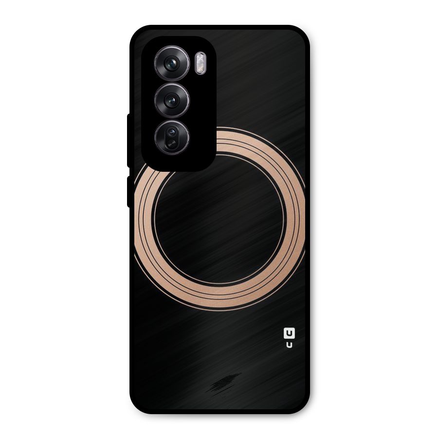 Elite Circle Metal Back Case for Oppo Reno12 Pro