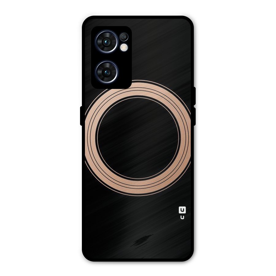 Elite Circle Metal Back Case for Oppo Reno7 5G