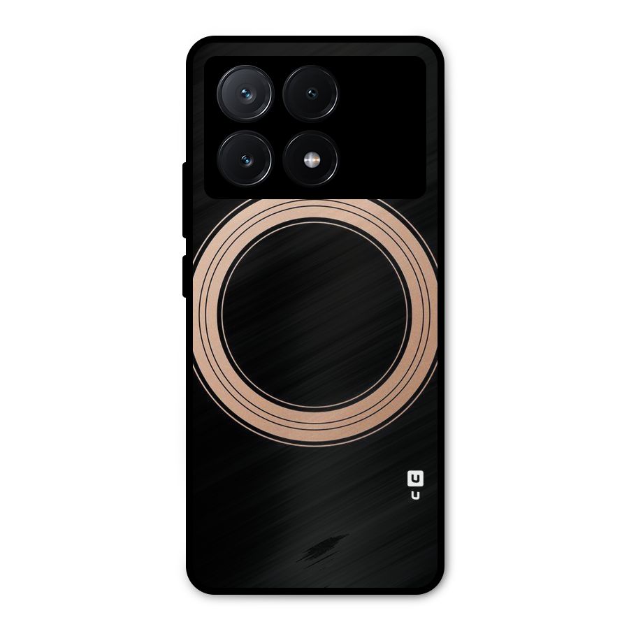 Elite Circle Metal Back Case for Poco X6 Pro