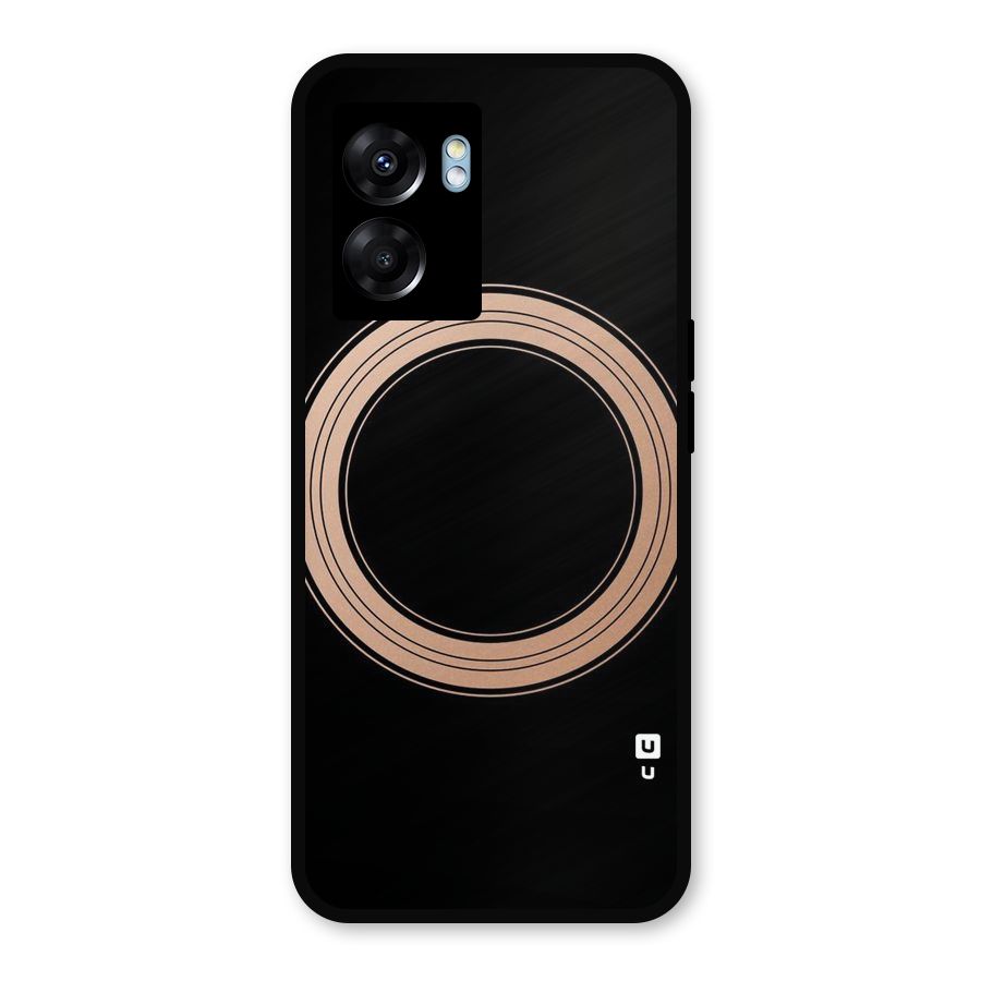 Elite Circle Metal Back Case for Realme Narzo 50 5G
