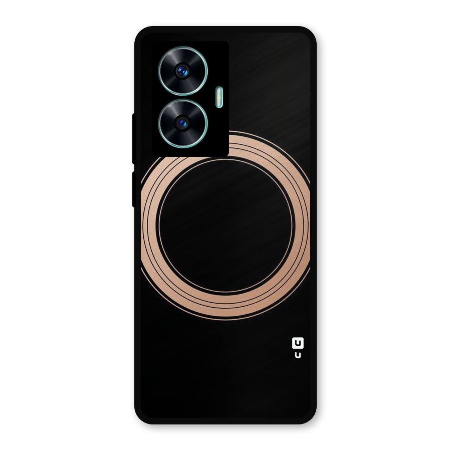 Elite Circle Metal Back Case for Realme Narzo N55