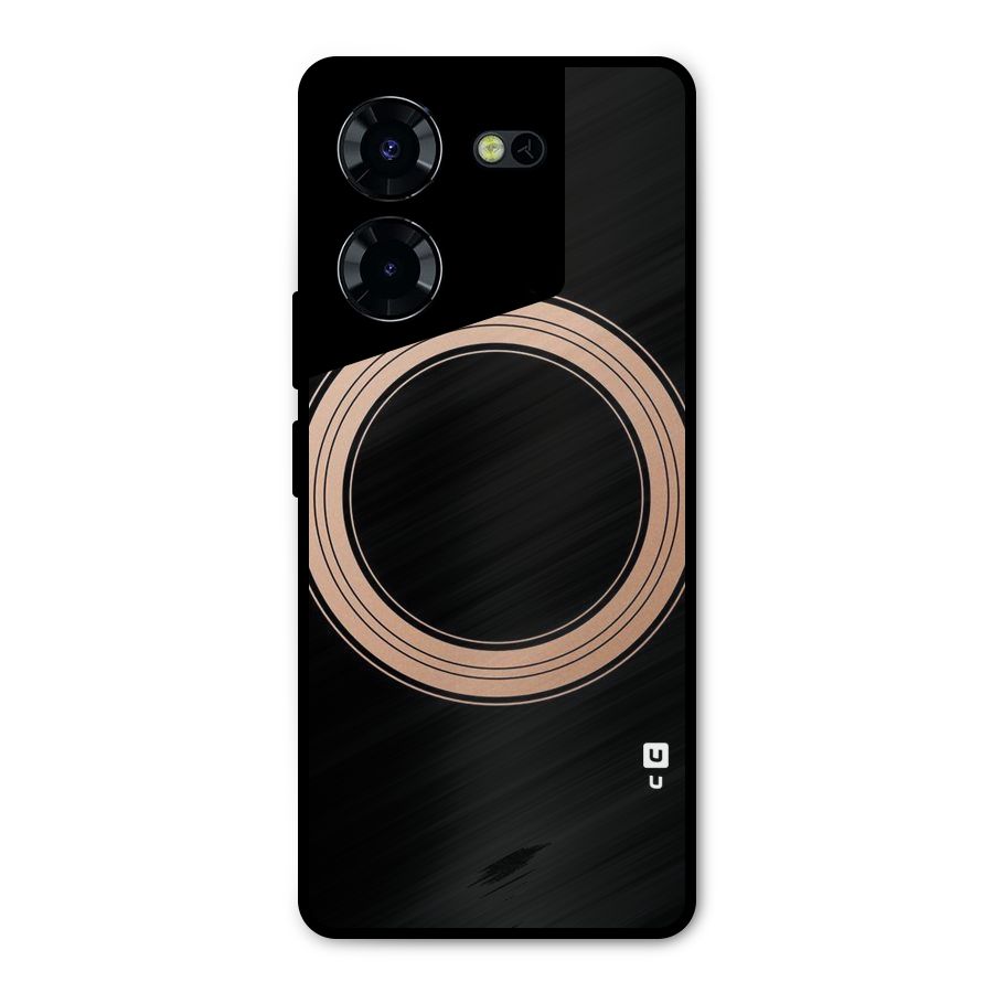 Elite Circle Metal Back Case for Tecno Pova 5 Pro 5G