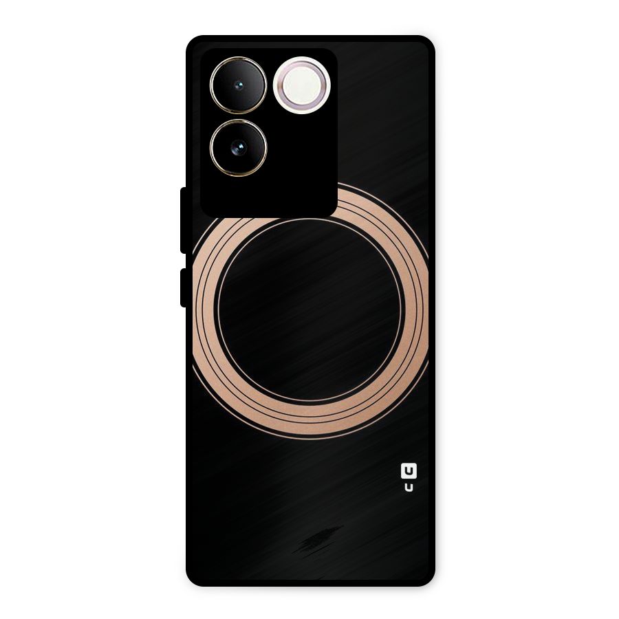 Elite Circle Metal Back Case for Vivo T2 Pro