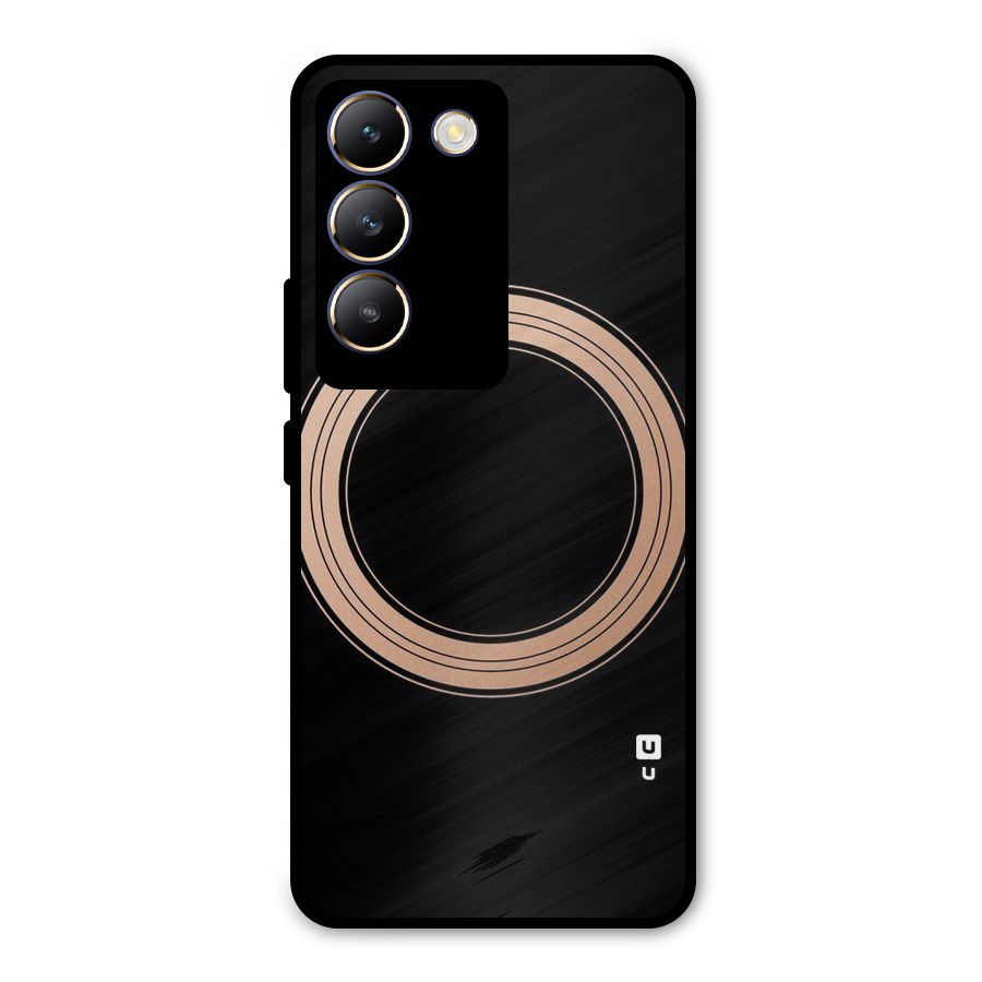 Elite Circle Metal Back Case for Vivo T3 5G