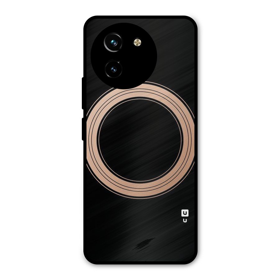 Elite Circle Metal Back Case for Vivo T3x