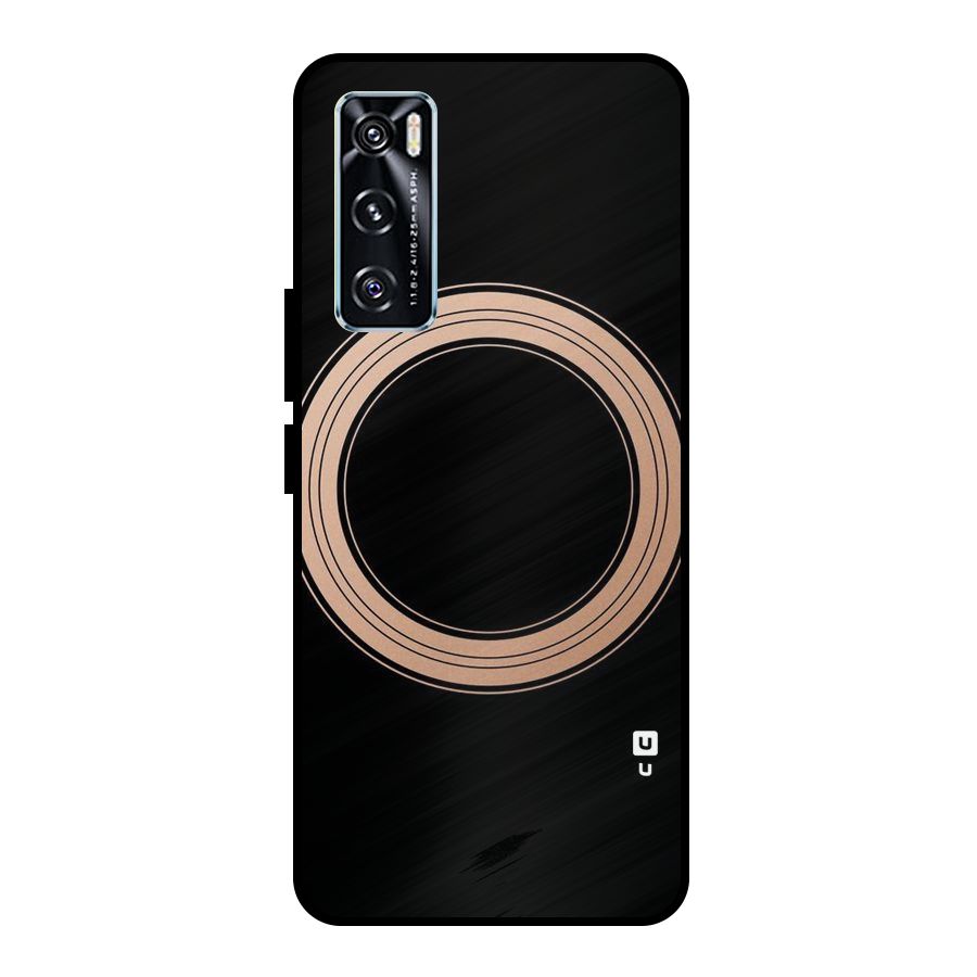 Elite Circle Metal Back Case for Vivo V20 SE