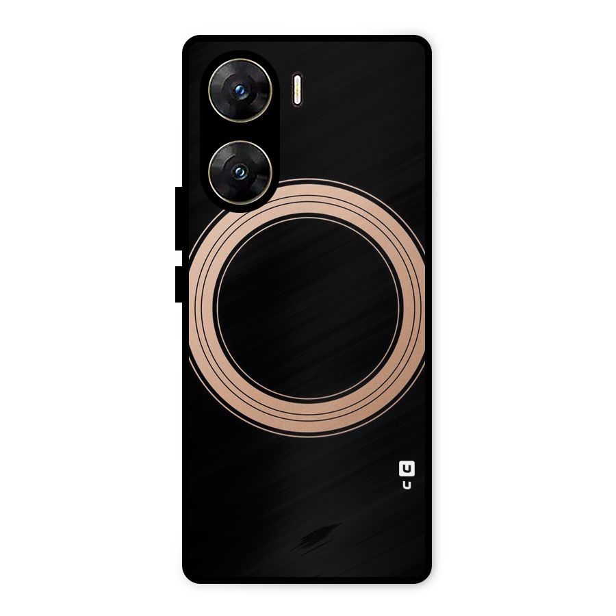 Elite Circle Metal Back Case for Vivo V29e