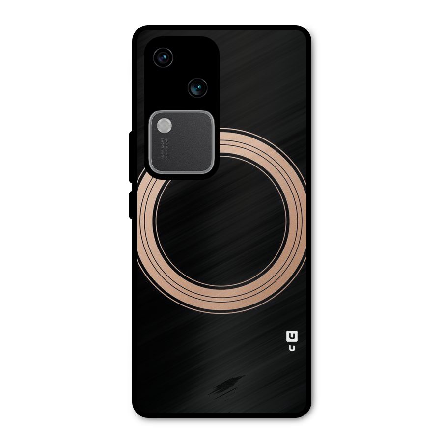 Elite Circle Metal Back Case for Vivo V30