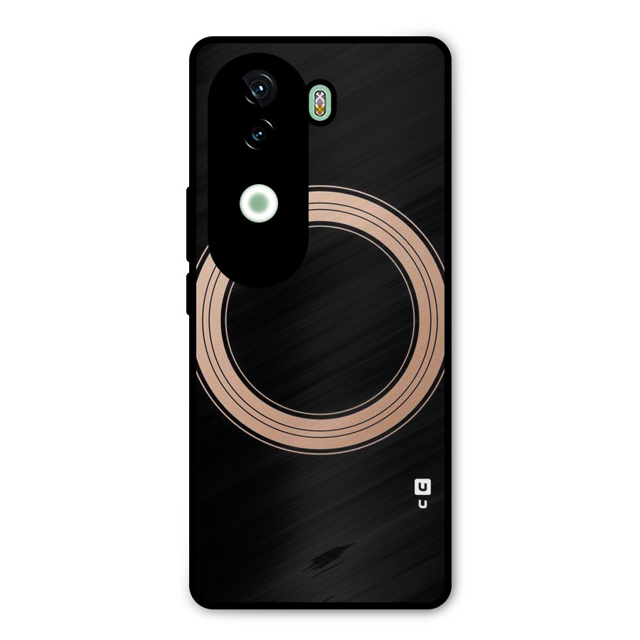 Elite Circle Metal Back Case for Vivo V40e