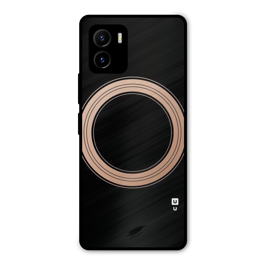 Elite Circle Metal Back Case for Vivo Y15s