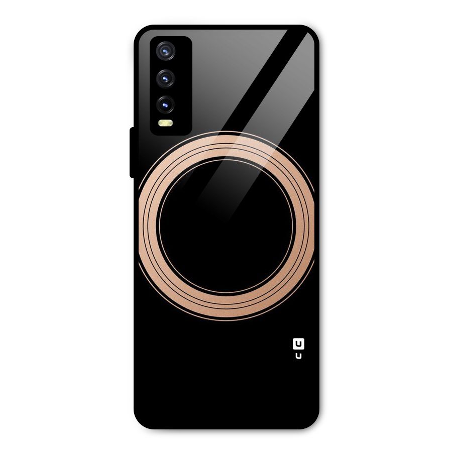 Elite Circle Metal Back Case for Vivo Y20