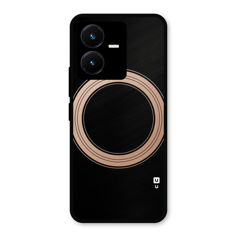 Elite Circle Metal Back Case for Vivo Y22