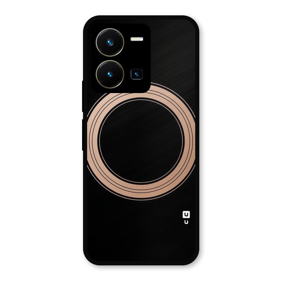 Elite Circle Metal Back Case for Vivo Y35