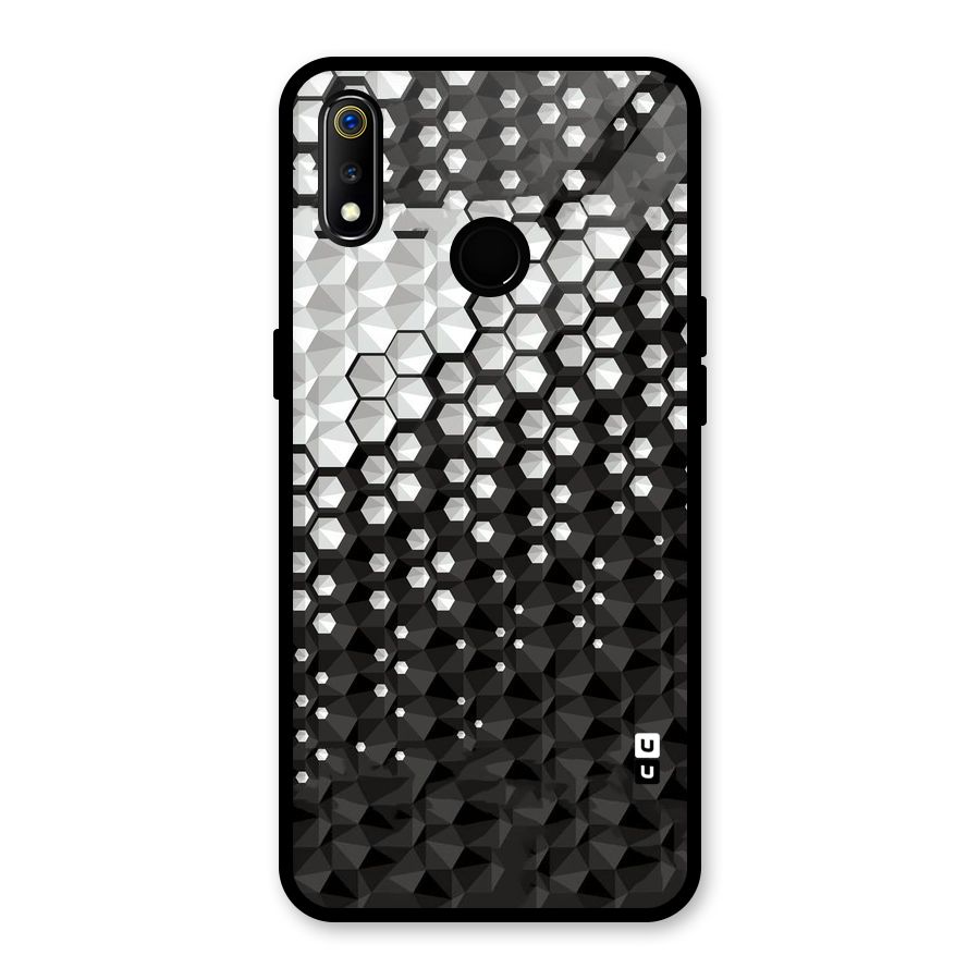 Elite Hexagonal Glass Back Case for Realme 3