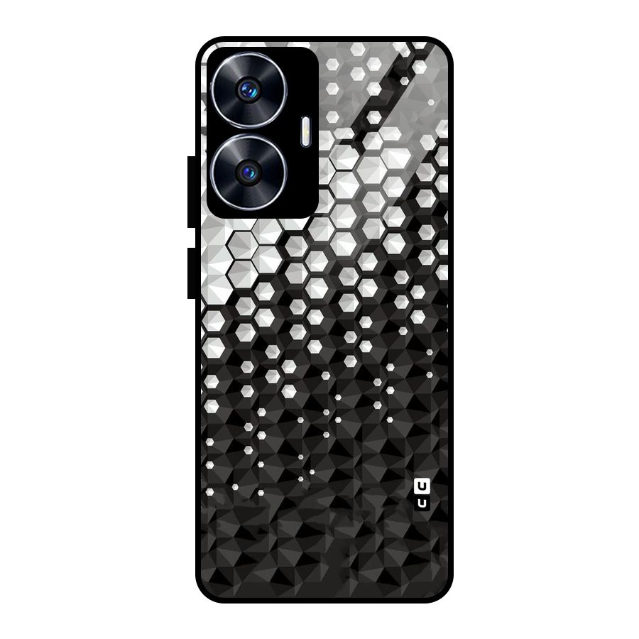 Elite Hexagonal Glass Back Case for Realme Narzo N55