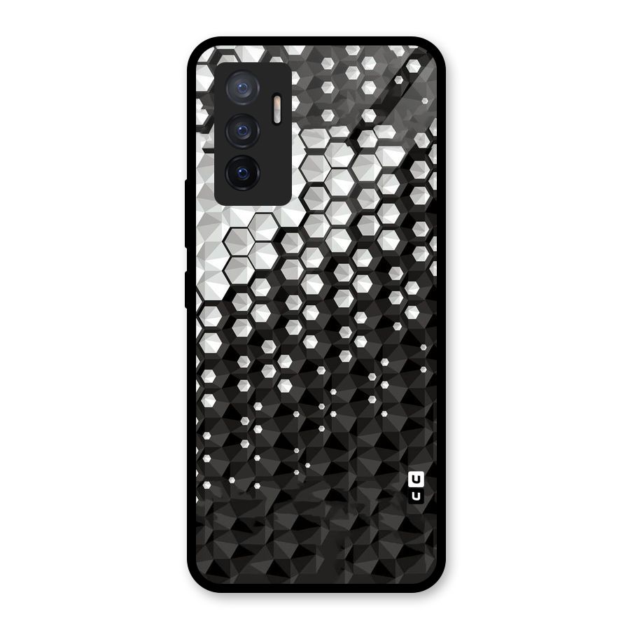 Elite Hexagonal Glass Back Case for Vivo V23e