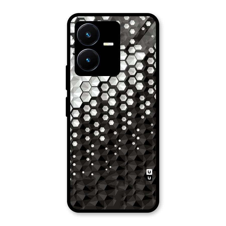 Elite Hexagonal Glass Back Case for Vivo Y22s