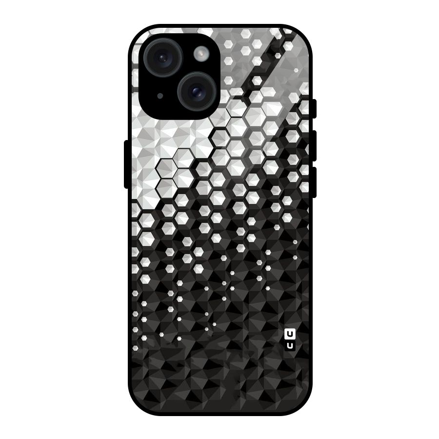 Elite Hexagonal Glass Back Case for iPhone 15