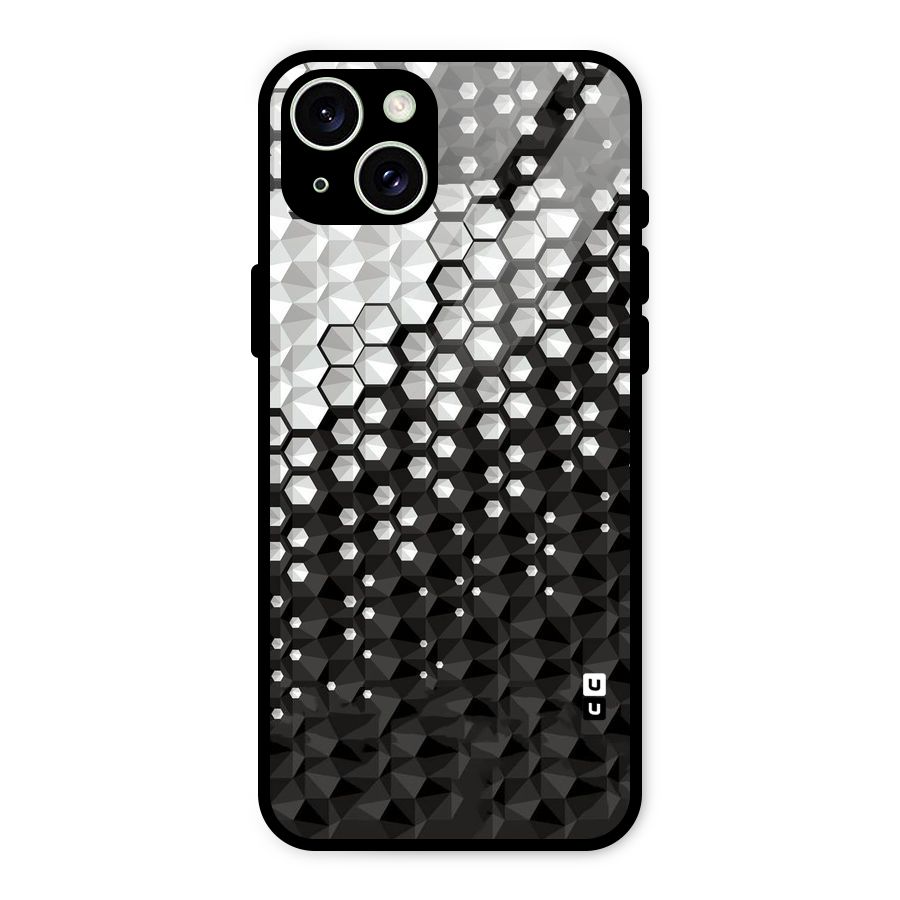 Elite Hexagonal Glass Back Case for iPhone 15 Plus
