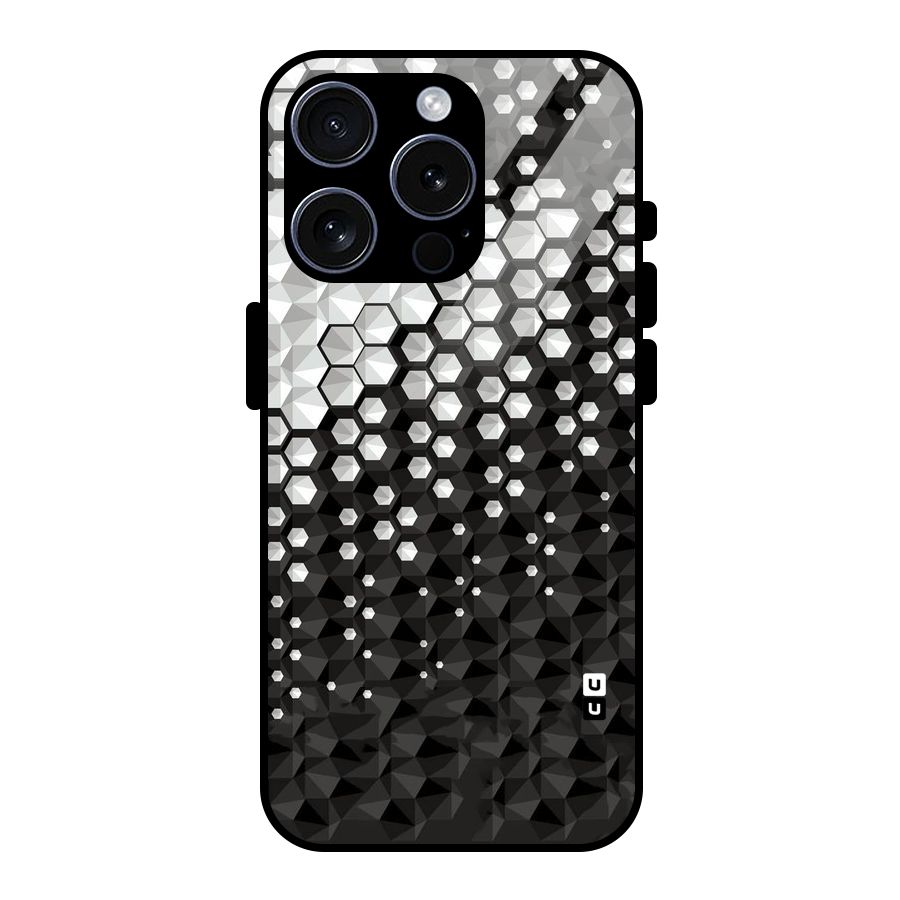 Elite Hexagonal Glass Back Case for iPhone 15 Pro