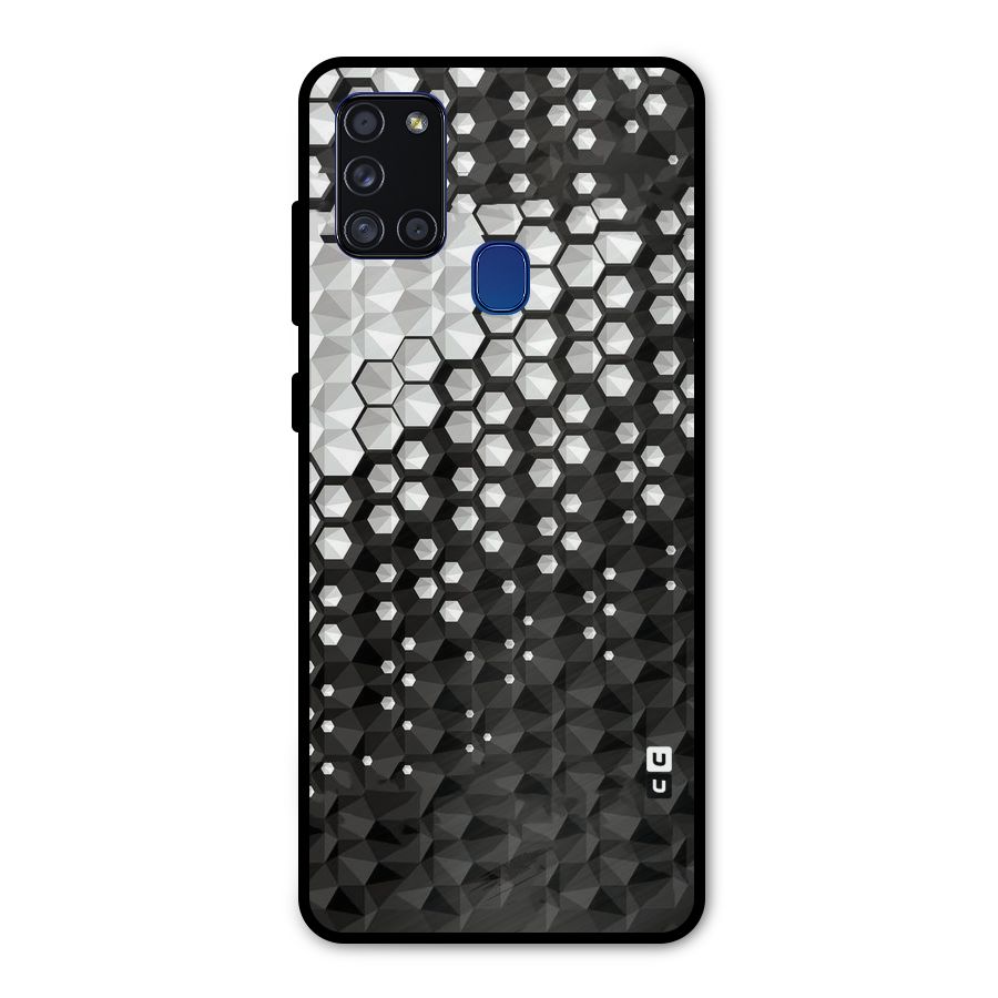 Elite Hexagonal Metal Back Case for Galaxy A21s