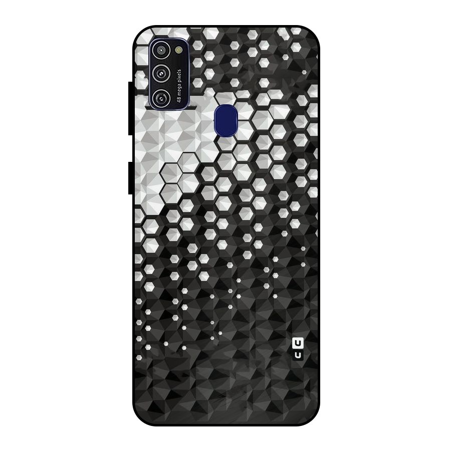Elite Hexagonal Metal Back Case for Galaxy M21