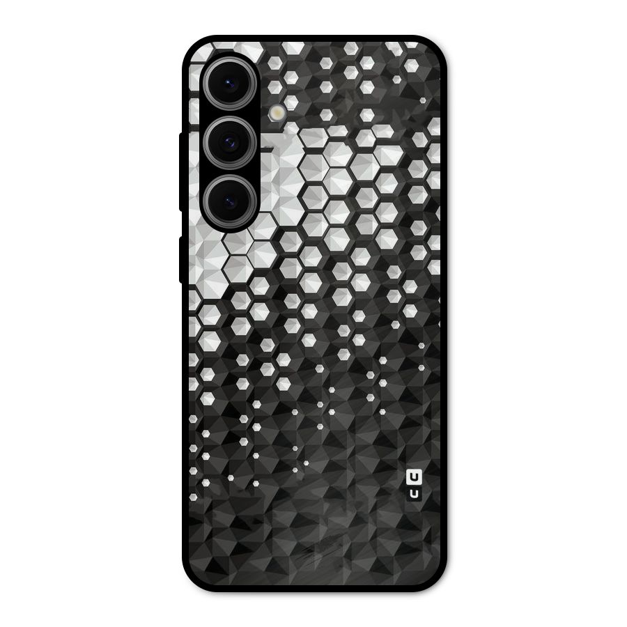 Elite Hexagonal Metal Back Case for Galaxy S24 FE
