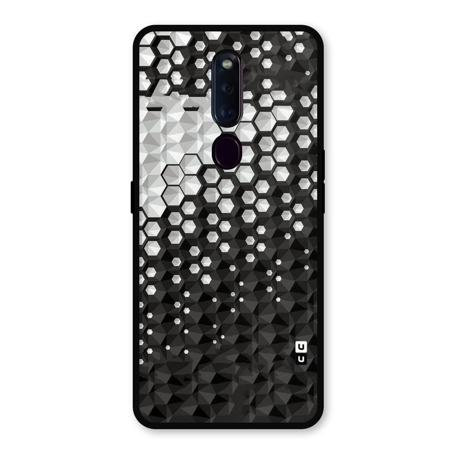 Elite Hexagonal Metal Back Case for Oppo F11 Pro