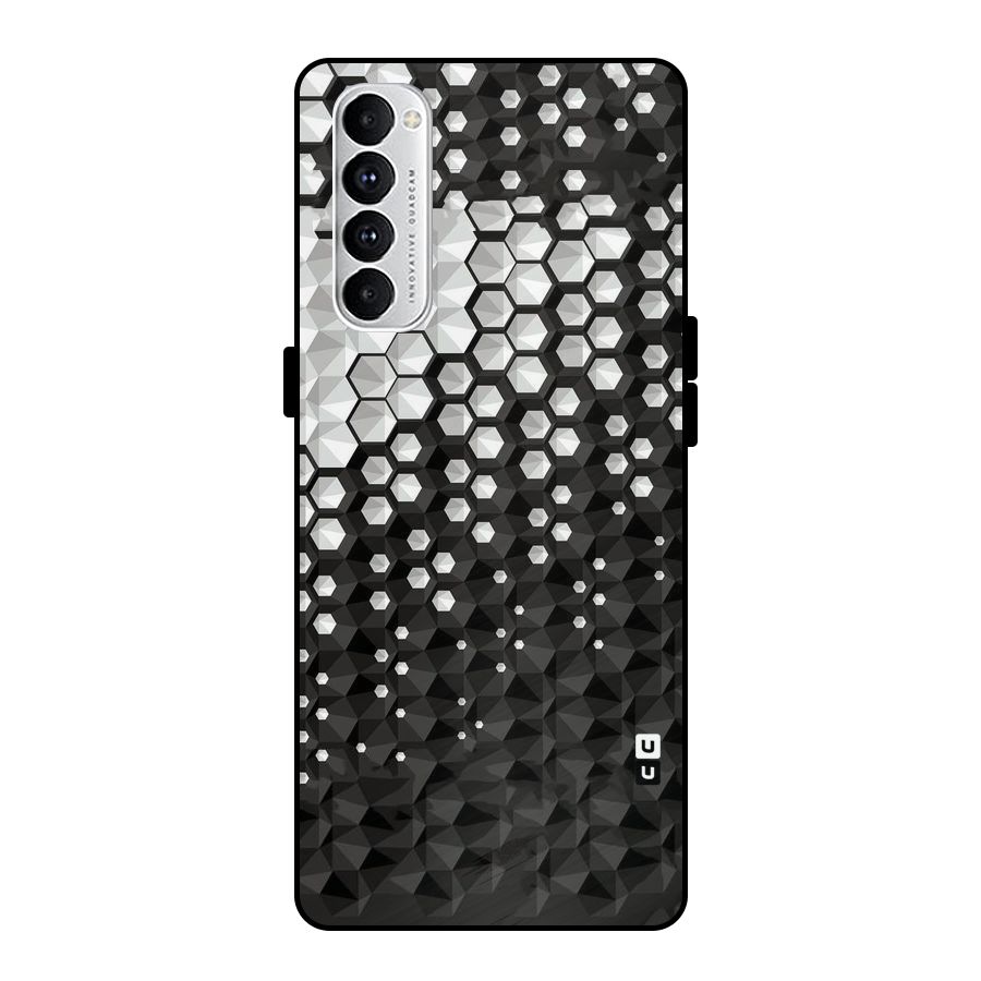 Elite Hexagonal Metal Back Case for Oppo Reno4 Pro