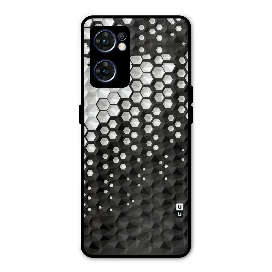 Elite Hexagonal Metal Back Case for Oppo Reno7 5G