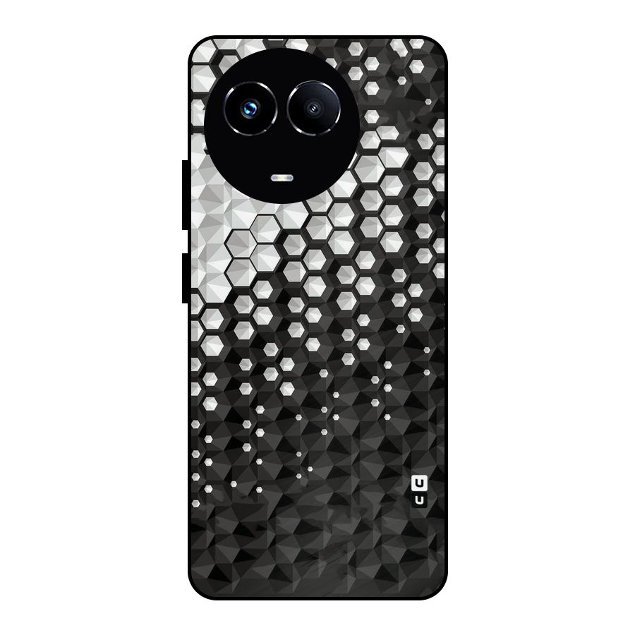 Elite Hexagonal Metal Back Case for Realme Narzo 60X