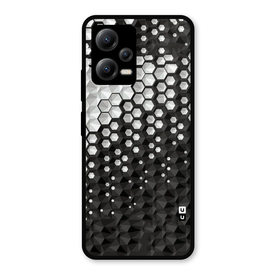 Elite Hexagonal Metal Back Case for Redmi Note 12 5G