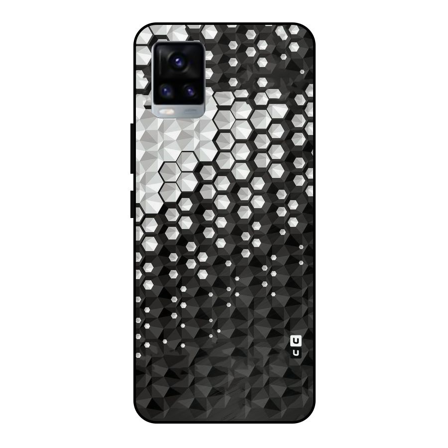 Elite Hexagonal Metal Back Case for Vivo V20 2021