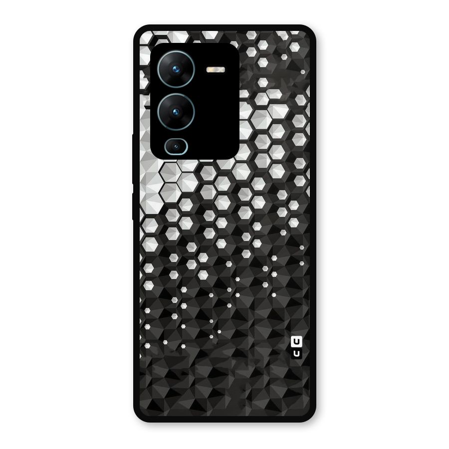 Elite Hexagonal Metal Back Case for Vivo V25 Pro