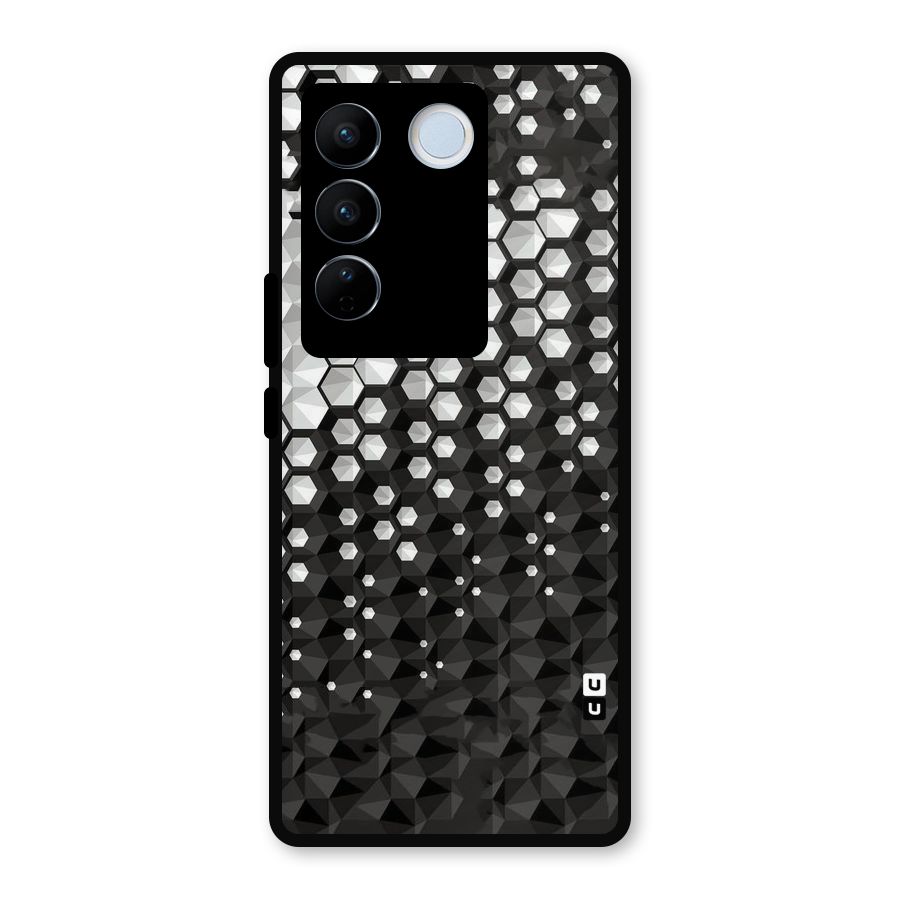 Elite Hexagonal Metal Back Case for Vivo V27
