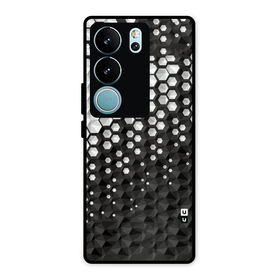 Elite Hexagonal Metal Back Case for Vivo V29 Pro