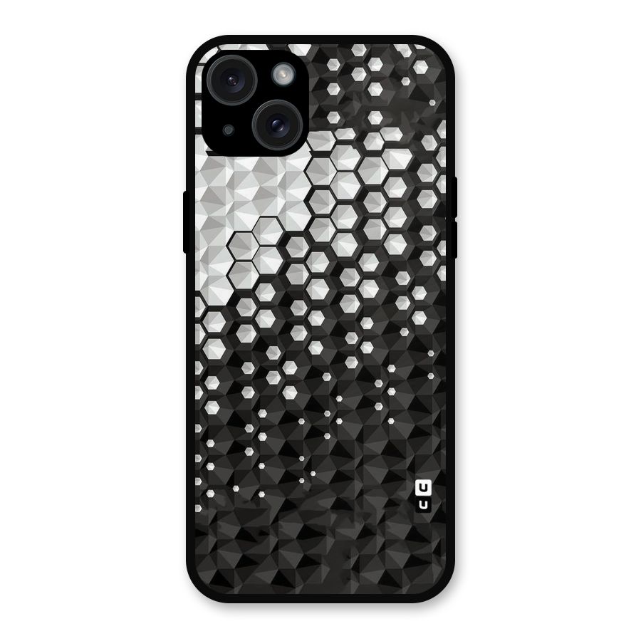 Elite Hexagonal Metal Back Case for iPhone 15 Plus