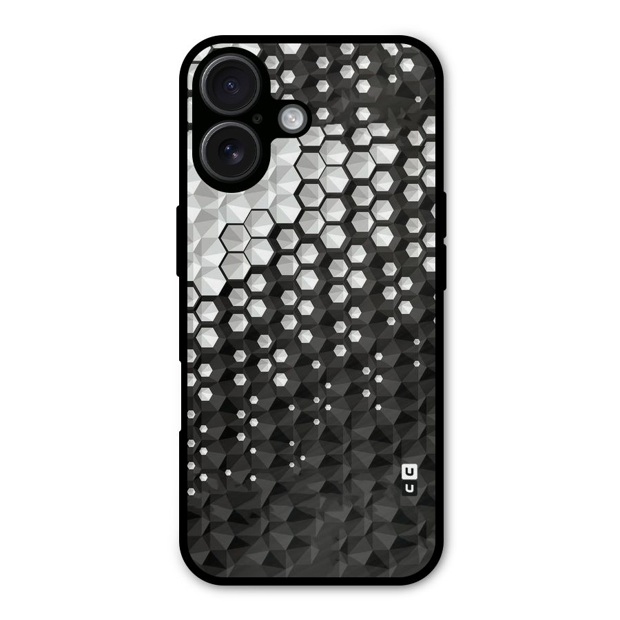 Elite Hexagonal Metal Back Case for iPhone 16