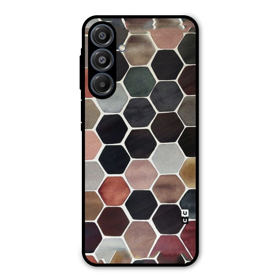 Elite Pastel Hexagons Metal Back Case for Galaxy A16 5G