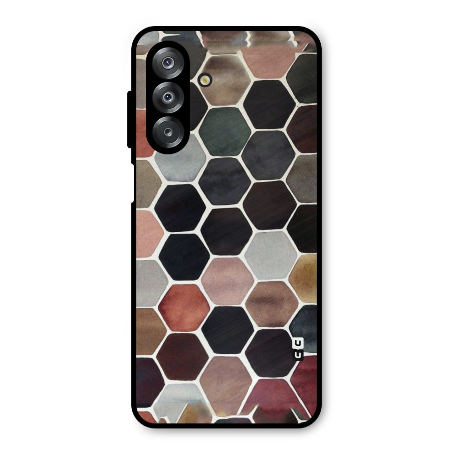 Elite Pastel Hexagons Metal Back Case for Galaxy A26