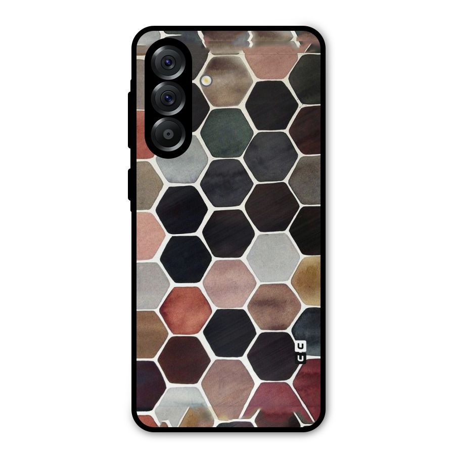 Elite Pastel Hexagons Metal Back Case for Galaxy A36