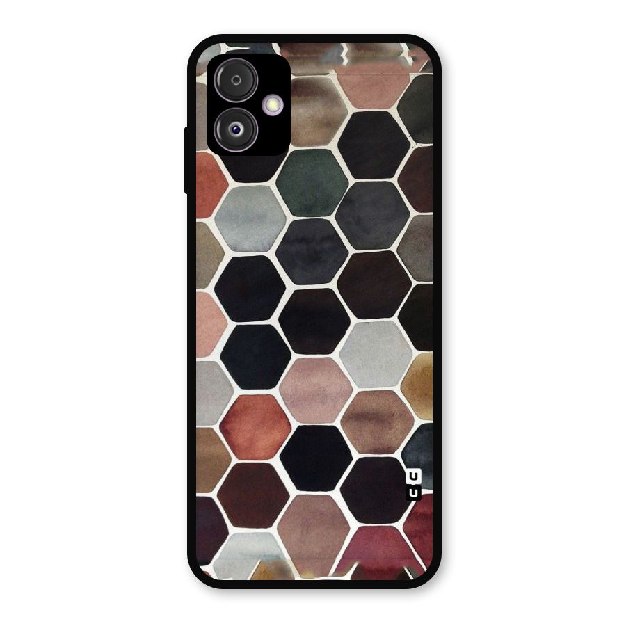 Elite Pastel Hexagons Metal Back Case for Galaxy F14