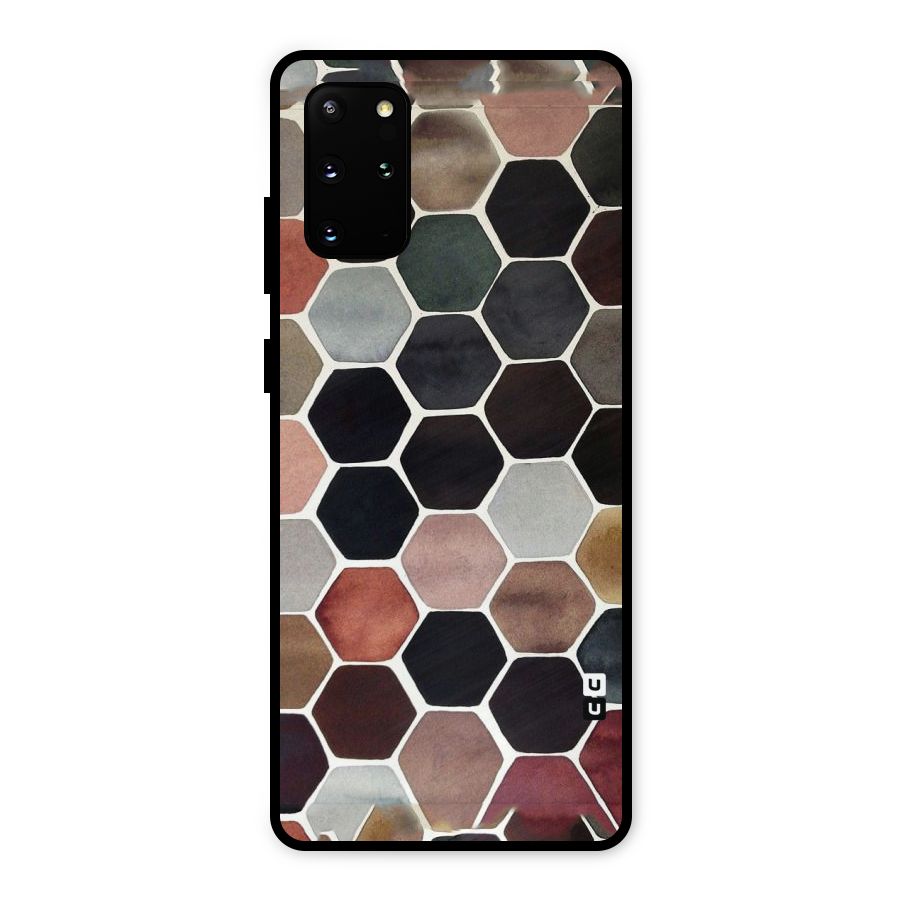 Elite Pastel Hexagons Metal Back Case for Galaxy S20 Plus