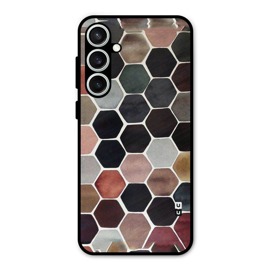 Elite Pastel Hexagons Metal Back Case for Galaxy S23 FE
