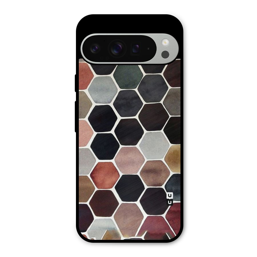 Elite Pastel Hexagons Metal Back Case for Google Pixel 9 Pro XL