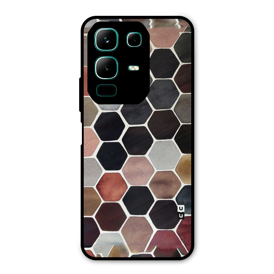 Elite Pastel Hexagons Metal Back Case for Infinix Note 50x